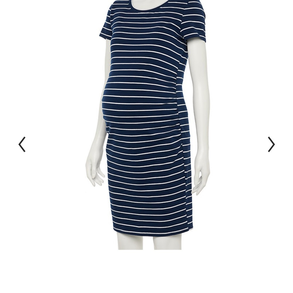 Maternity Ruched-side dress